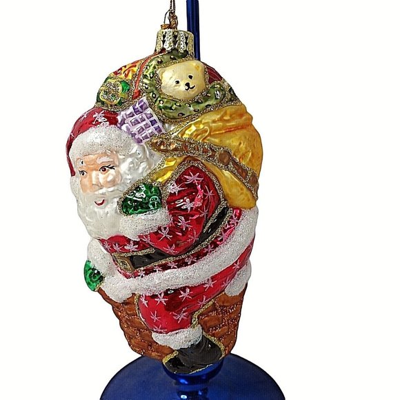 Vintage AmeriChristmas Ornament Santa 6" with Box - Picture 2 of 5